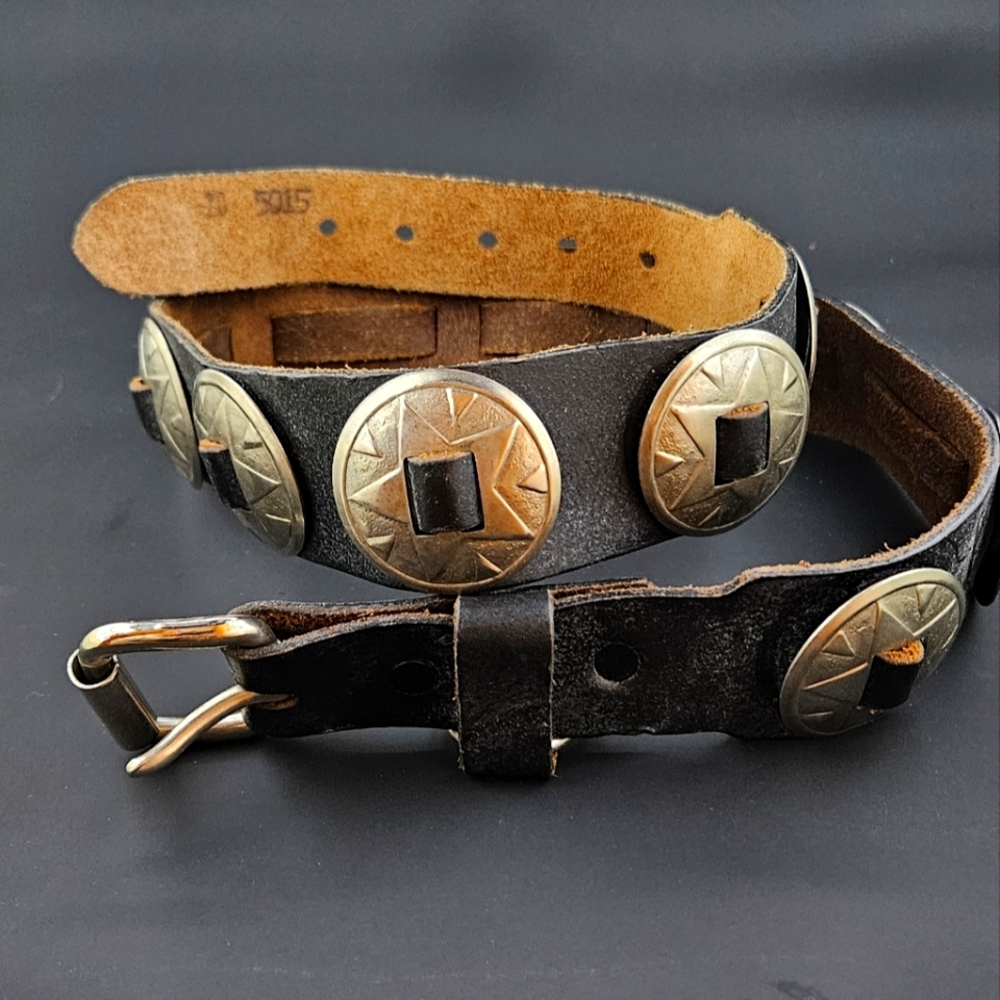 Vintage Black Disc Belt 31inch